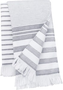 Kariban K132 - Fouta rayée avec franges