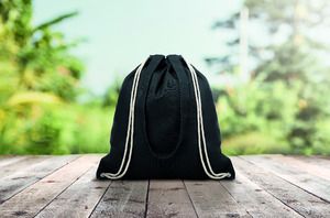 MOIRA Eco-Friendly 220g Canvas Tote with Drawstring Closure - GiftRetail MO9041