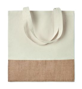 INDIA TOTE Boodschappentas met jute - GiftRetail MO9518