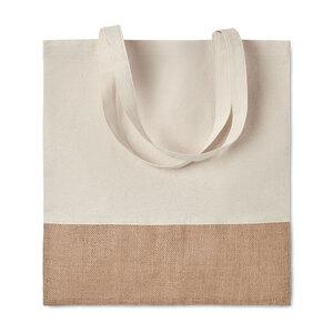 INDIA TOTE Boodschappentas met jute - GiftRetail MO9518
