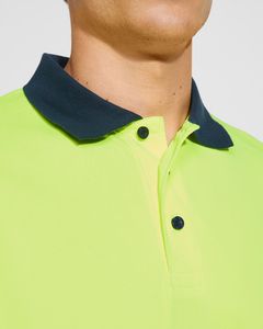 Roly HV9315 - VEGA Technisch poloshirt met lange mouwen en hoge zichtbaarheid