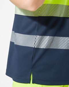 Roly HV9315 - VEGA Technisch poloshirt met lange mouwen en hoge zichtbaarheid