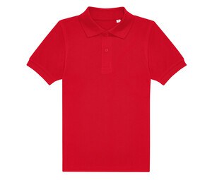 B&C BCK424 - Short-sleeved fine piqué poloshirt
