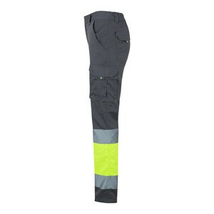 Velilla 36021 - Pantalon stretch multipoches bicolore (240g/m²), en coton (46%), EME (38%) et polyester (16%)