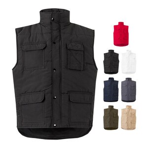 Velilla 36047 - Gewatteerd vest met meerdere zakken (220g/m²) van polyester (100%)