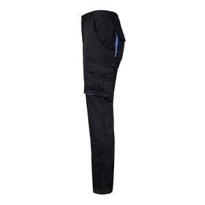 Velilla 36031 - Pantalon stretch bicolore, multipoches (240g/m²), en coton (46%), EME (38%) et polyester (16%)