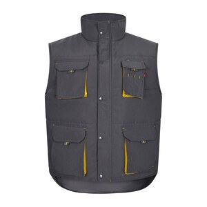 Velilla 36082 - Gewatteerd vest, tweekleurig, met meerdere zakken (120g/m²), van polyester (100%)