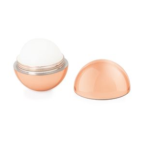 BEISO Lip balm in a sphere-shaped recipient with a chrome plated finish