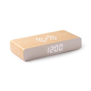 Stamina CR3029 - ICARUS Horloge met 5W draadloze oplader van MDF-hout