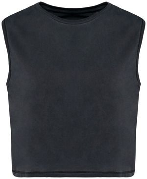 Dames T-shirt, kort en mouwloos - 165 gr/m2