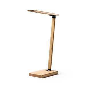 Stamina CR2990 - MARSAL Foldable bamboo table lamp with in-built 10W wireless charger