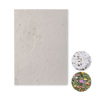 ASIDE Eco-Friendly A5 Wildflower Seed Paper Sheets - GiftRetail MO6915