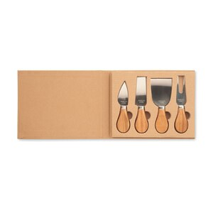 QUATTRO Set de 4 couteaux à fromage - GiftRetail MO6953