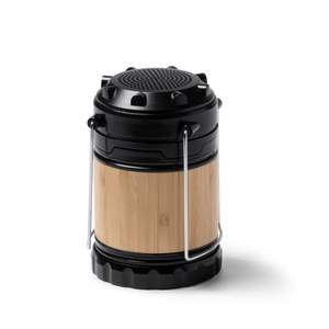 Stamina BS1262 - MOSUL Haut-parleur sans fil 3 W avec fonction lampe de 230 lumens et structure principale en bambou