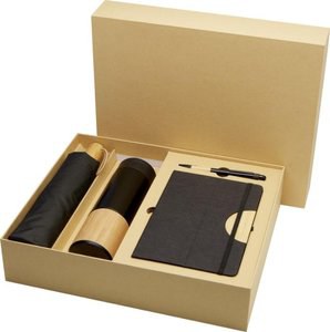 Ensemble Cadeau Élégant: Carnet, Stylo, Bouteille et Parapluie - EgotierPro 107912