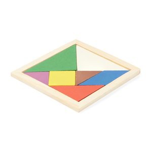 Claps 95107 - Wooden Tangram Puzzle for Skill Development
