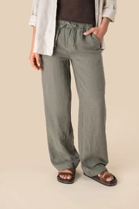 Spasso SP733 - Ladies' Linen Washed Effect Trousers