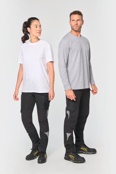 Recycled multi pocket stretch trousers