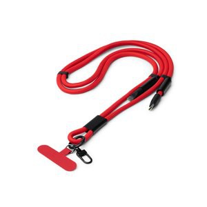 Stamina IA1862 - DENKI Lanyard with charging cable made from recycled nylon