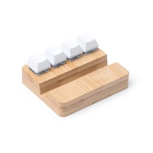 Stamina SO1903 - CLINTON Smartphonehouder met antistressfunctie van bamboe