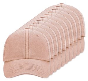 Pack de 24 Beechfield BF655 - Casquette Vintage en Coton Brossé Lavé