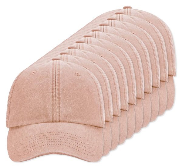 Pack de 24 Beechfield BF655 - Casquette Vintage en Coton Brossé Lavé