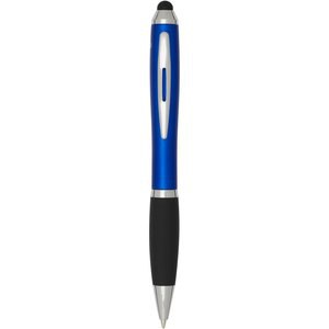 Nash RCS recycled plastic stylus ballpoint pen with coloured barrel and black grip (blue ink) - EgotierPro 106456