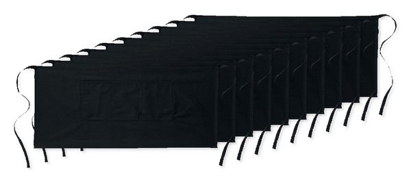 Pack of 10 GiftRetail MO8305 - JARED Waiter's apron short 195 gr/m2