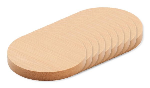 DAKAI Eco-Friendly Bamboo Bottle Opener and Coaster Combo