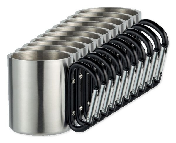 TRUMBO Mug acier et anse mousqueton