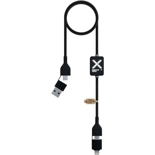 Câble de chargement commuté C32 60W avec logo lumineux
