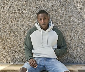 TEE JAYS TJ5156 - Sweat à capuche bicolore