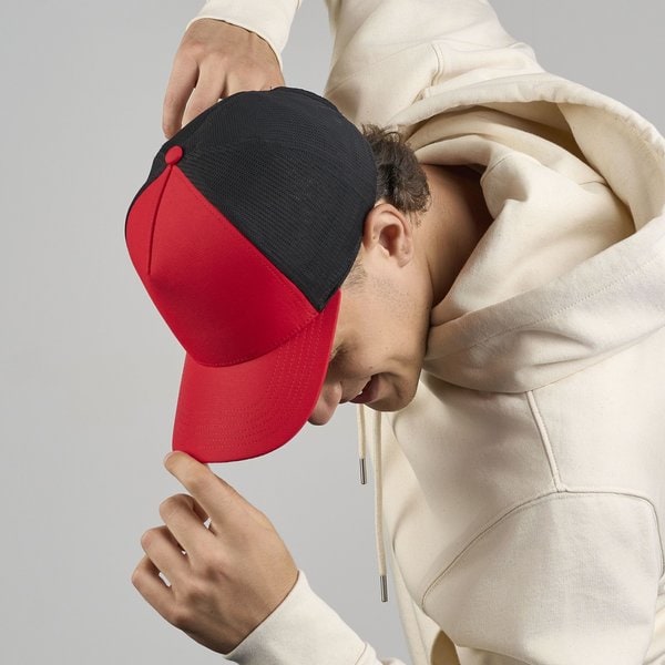 Breathable 5-panel cap