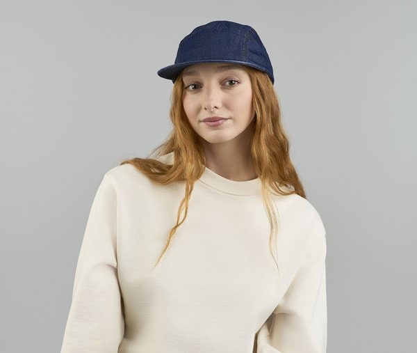 5-panel denim cap