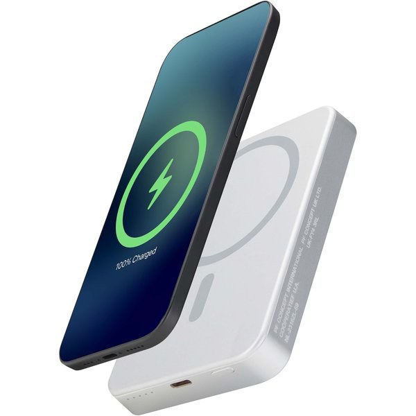 Avis 10.000 mAh RCS powerbank van gerecycled aluminium met magnetische aansluiting