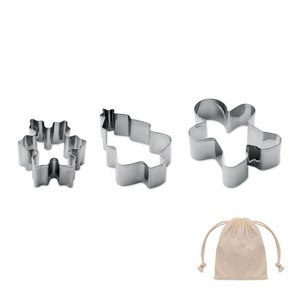 COOKIES Set d'emporte-pièces de Noël - GiftRetail CX1594