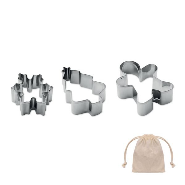 COOKIES Set d'emporte-pièces de Noël - GiftRetail CX1594