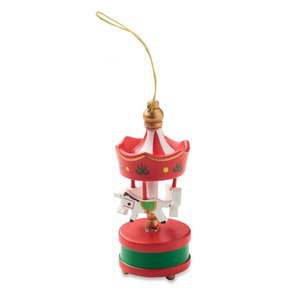 WHIRL Houten carrousel ornament - GiftRetail CX1604