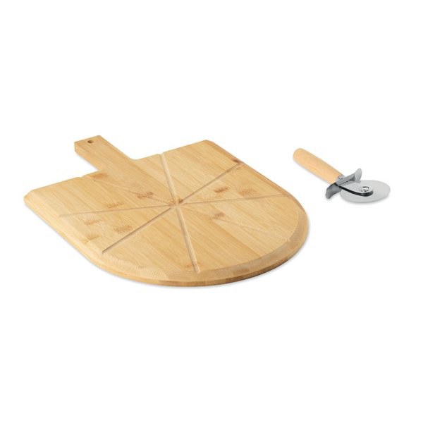 NAPOLITANA Planche et roulette à pizza - GiftRetail MO3202