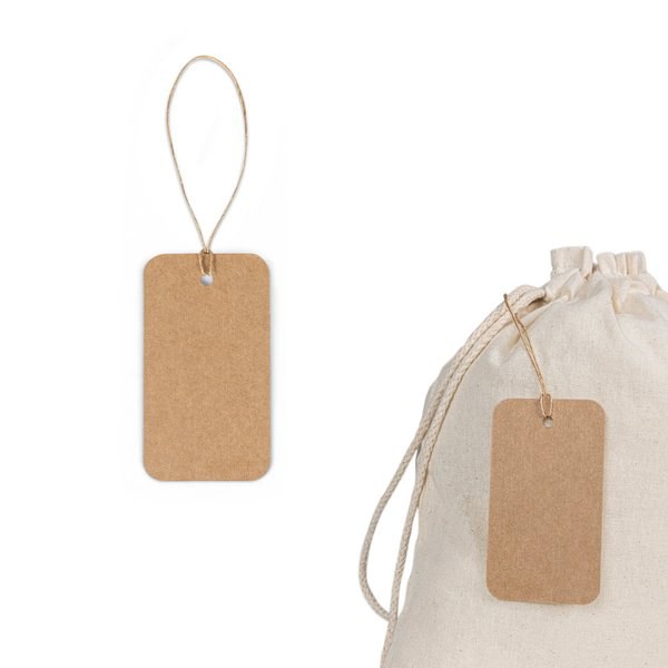 Étiquette rectangulaire fabriquée à partir de papier 100% recyclé (700 g/m²) - Egotier 93671
