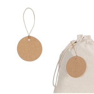 Étiquette circulaire fabriquée à partir de papier 100% recyclé (700 g/m²) - Egotier 93672